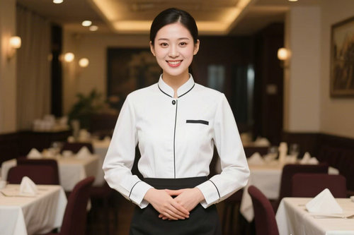 郑州定制服务员工装,河南定制秋季酒店服务员工作服用什么布料